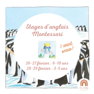 Vacances de février à Nantes stage d'anglais Montessori FB