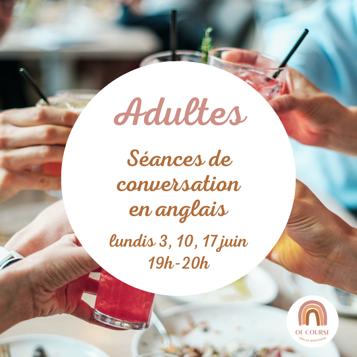 Séances de conversation en anglais pour adultes