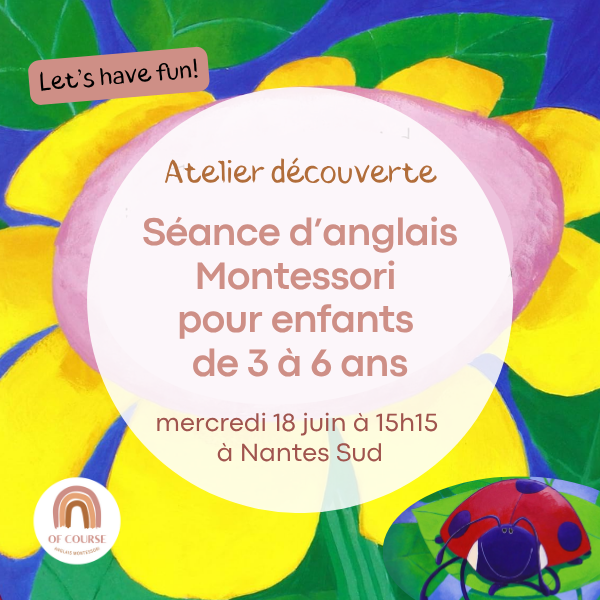 Cours anglais enfant Nantes 18 juin 2025 séance découverte